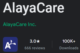 AlayaCare logo for Google Play Store App